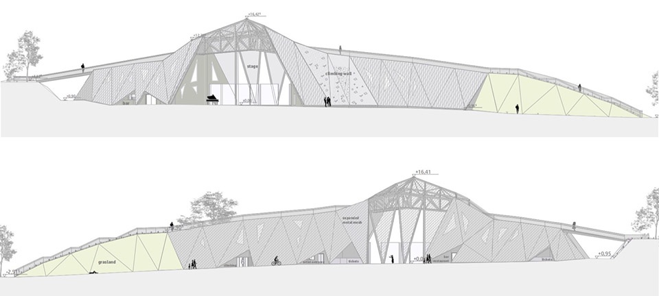 Bailu Town Open Air Concert Hall China by CHENGDU ARCHITECTURAL DESIGN R P