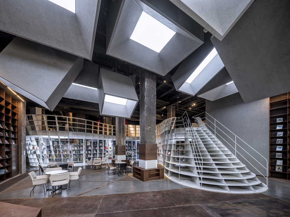 bookstore in the blast furnace by hypersity