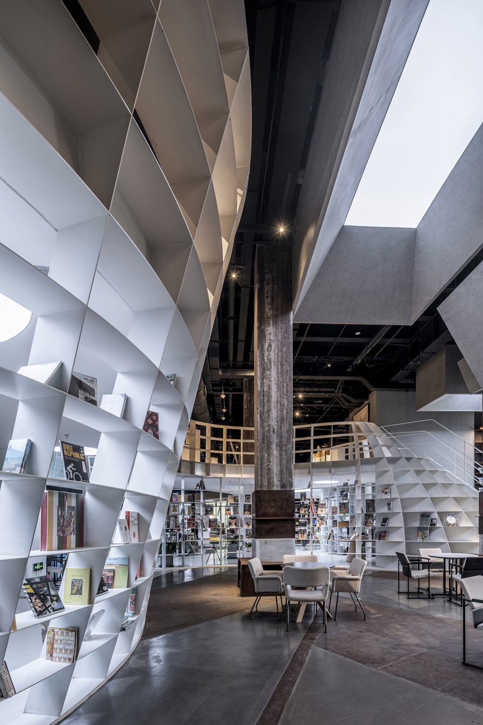 bookstore in the blast furnace by hypersity
