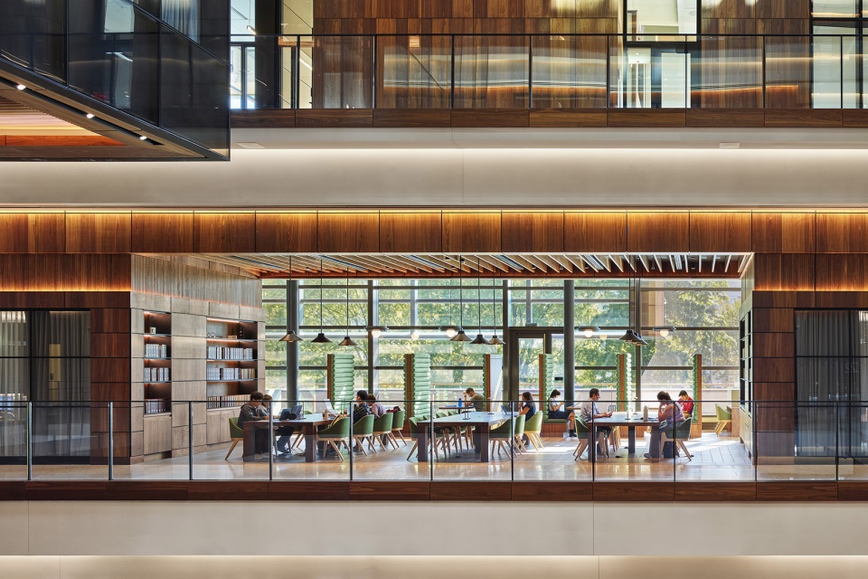 the johns hopkins university bloomberg center by rockwell group