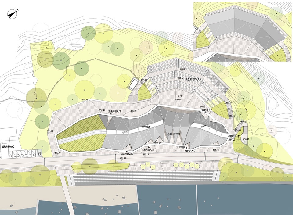 Bailu Town Open Air Concert Hall China by CHENGDU ARCHITECTURAL DESIGN R P