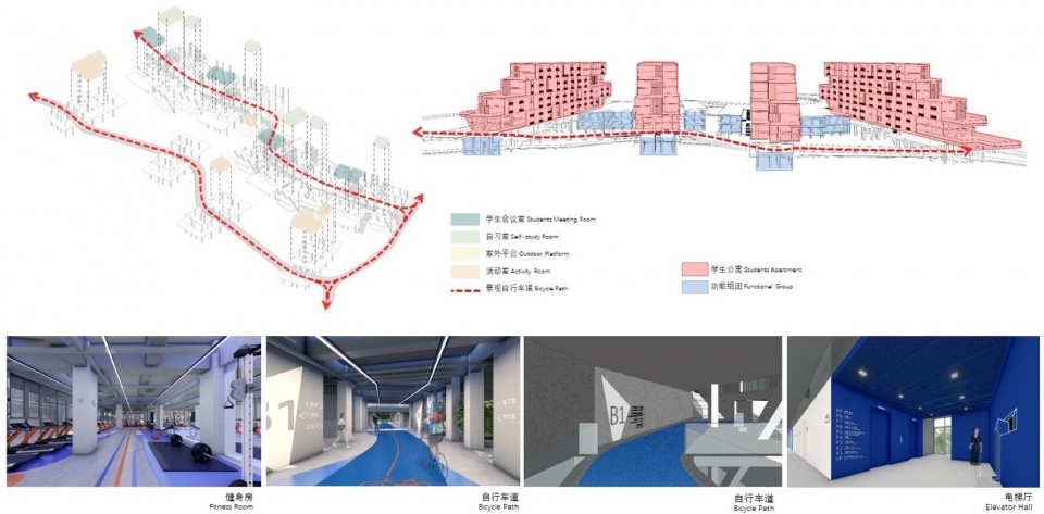 Valley student apartment of Jingdezhen Vocational University of Art by THAD