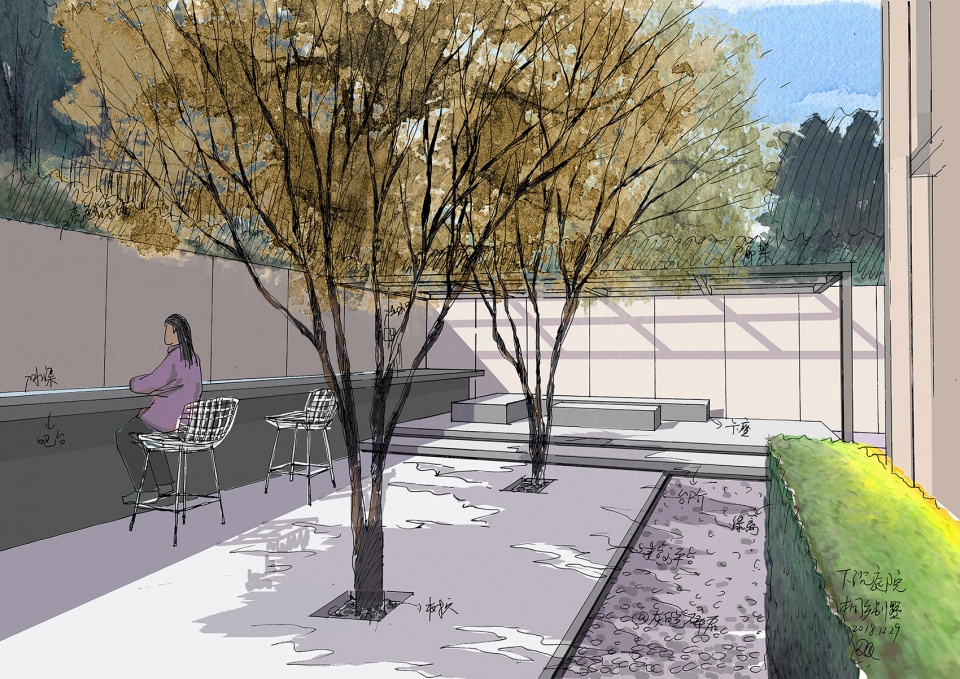 light picking courtyard by ds landscape architecture