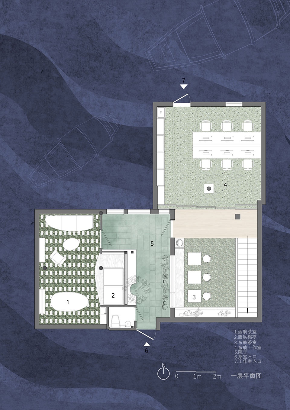 一层平面图 jiejie studio workplace design by jiejie studio