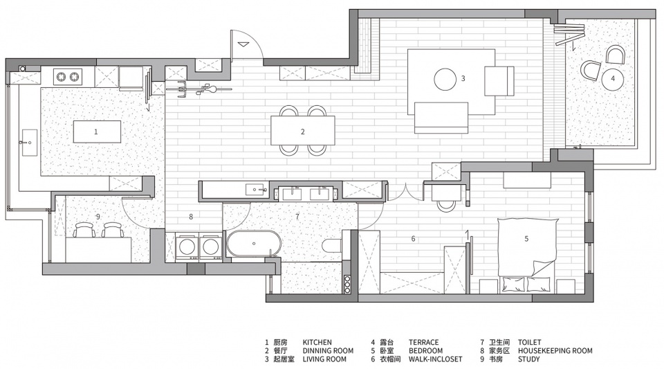 Plan Urban Organic Apartments QISI