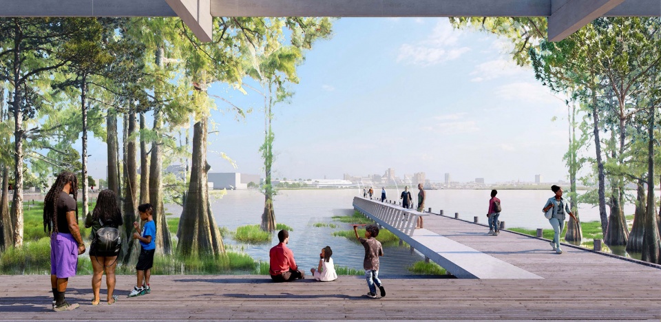 2023 ASLA ANALYSIS AND PLANNING AWARD OF HONOR Reimagine Middle Branch Plan by Field Operations