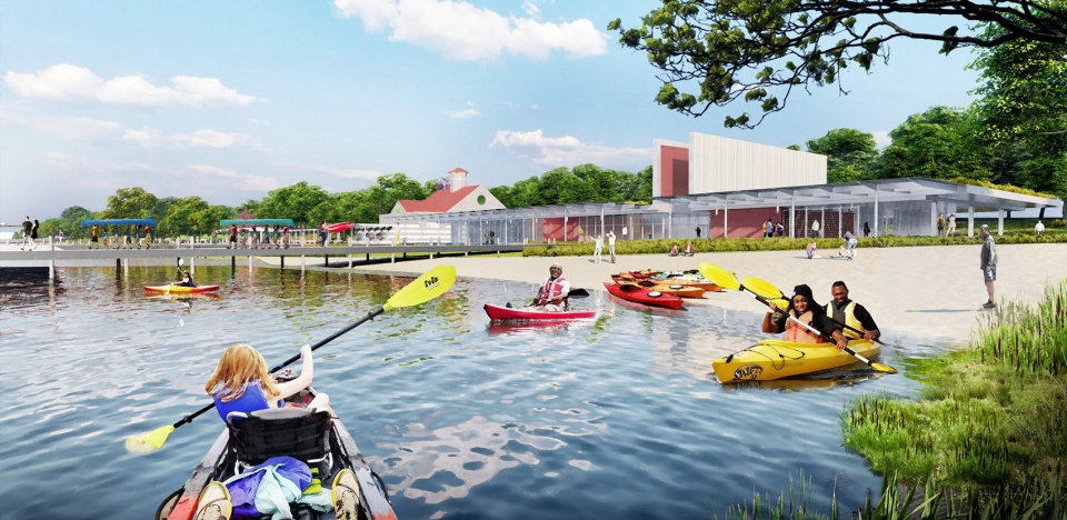 2023 ASLA ANALYSIS AND PLANNING AWARD OF HONOR Reimagine Middle Branch Plan by Field Operations