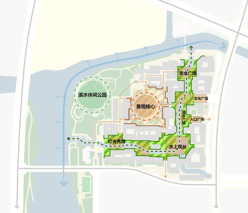 Chashan Pu water street China by 9M Design