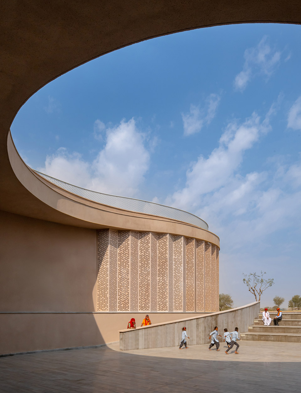 nokha village community centre by sanjay puri architects