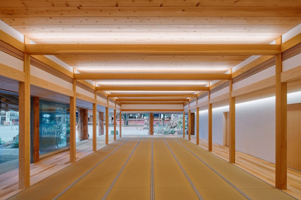 Aoi Aso Shrine National Treasure Memorial Hall by Kengo Kuma and Associates