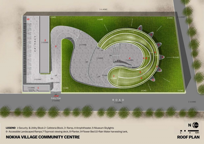 nokha village community centre by sanjay puri architects