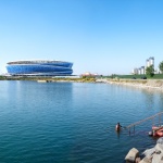 大连梭鱼湾足球场，辽宁 / 哈工大+BDP+大连建科+中建八局+Buro Happol