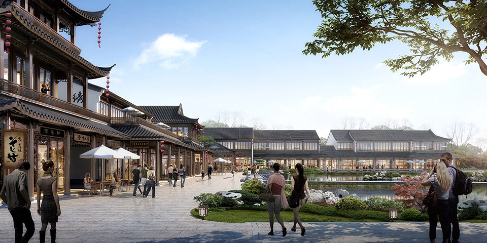 Chashan Pu water street China by 9M Design
