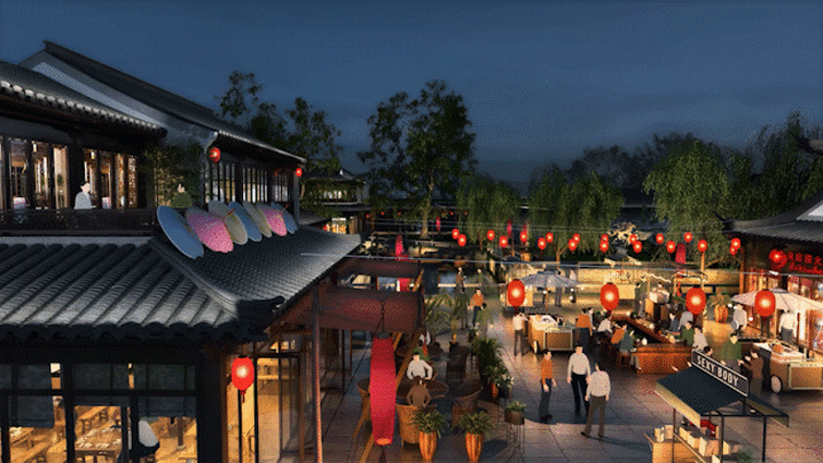 Chashan Pu water street China by 9M Design