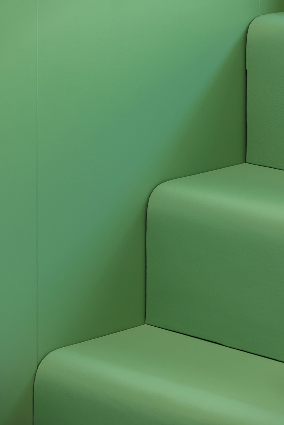 a colorful setting for the new pediatric ward of hos