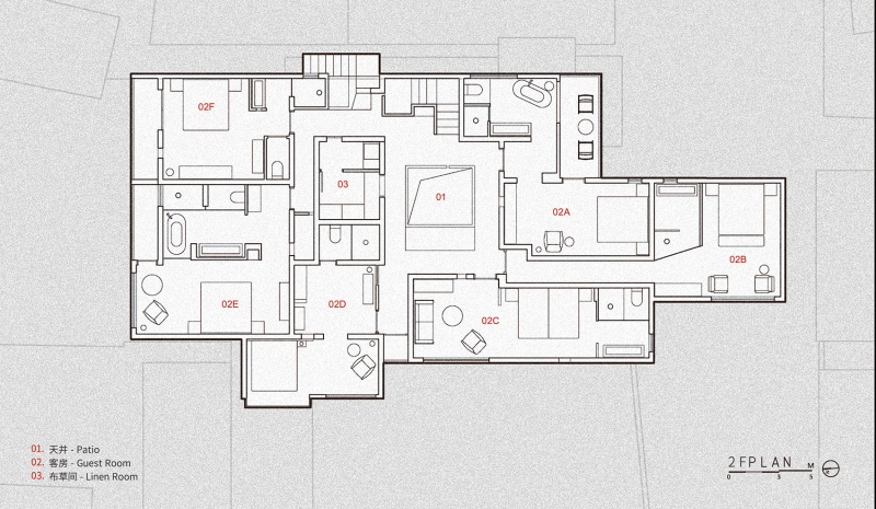 lanye heting guesthouse by boundary space design