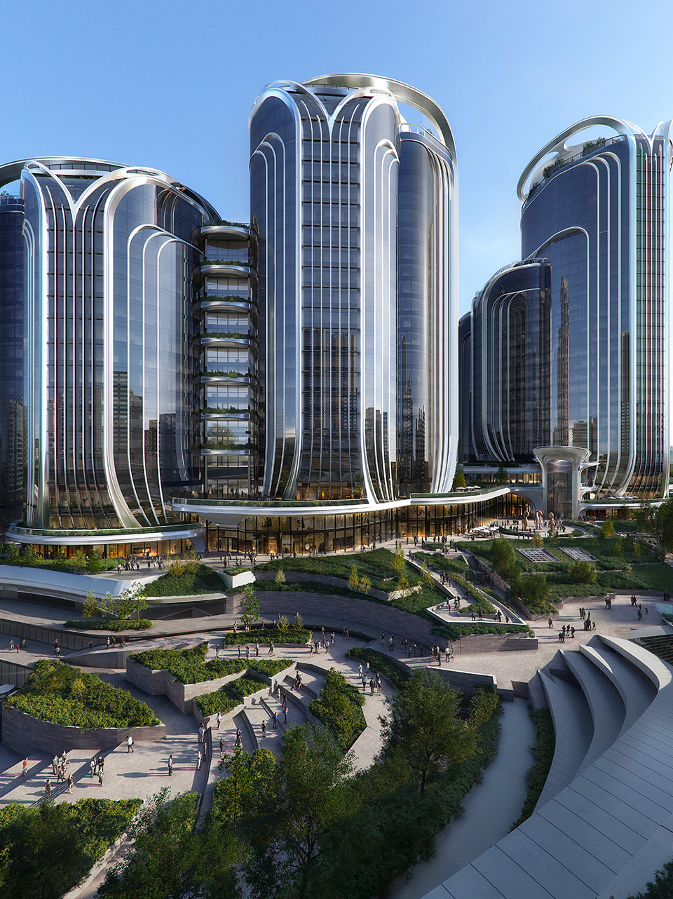 hong kongs high speed rail west kowloon terminus by zaha hadid