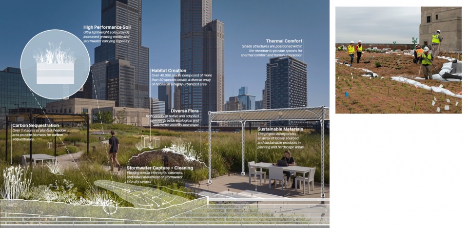 The Meadow at the Old Chicago Post Office by Hoerr Schaudt