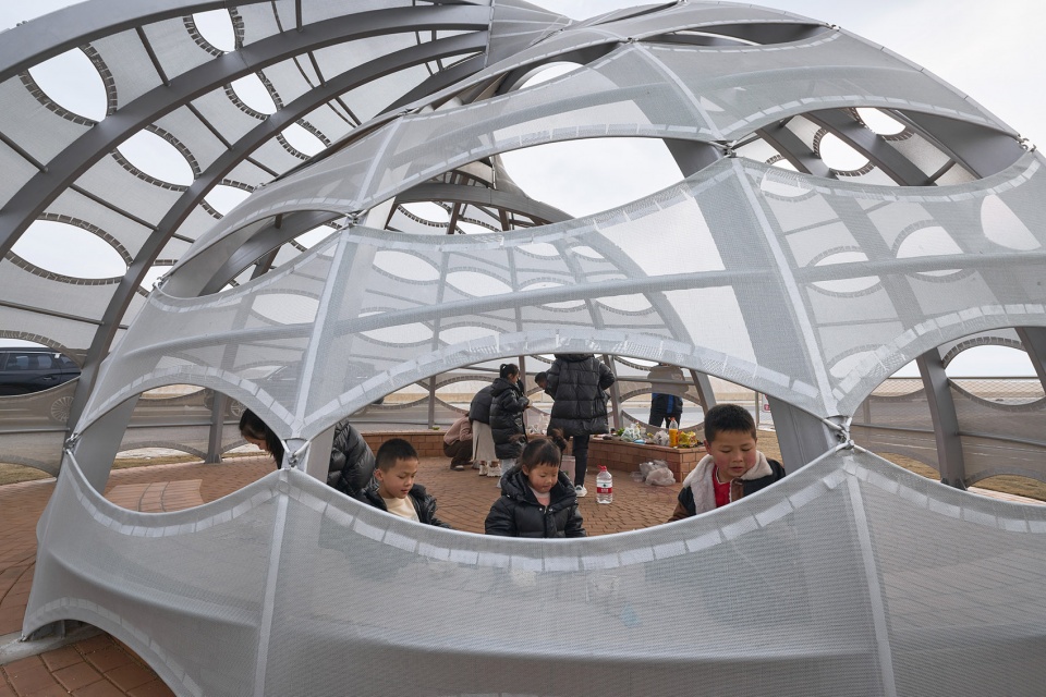 three ecological pavilions by the sea by hcch studio