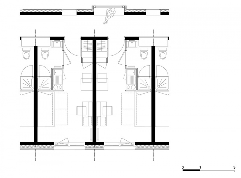 flats and student residence by margot duclot architectes