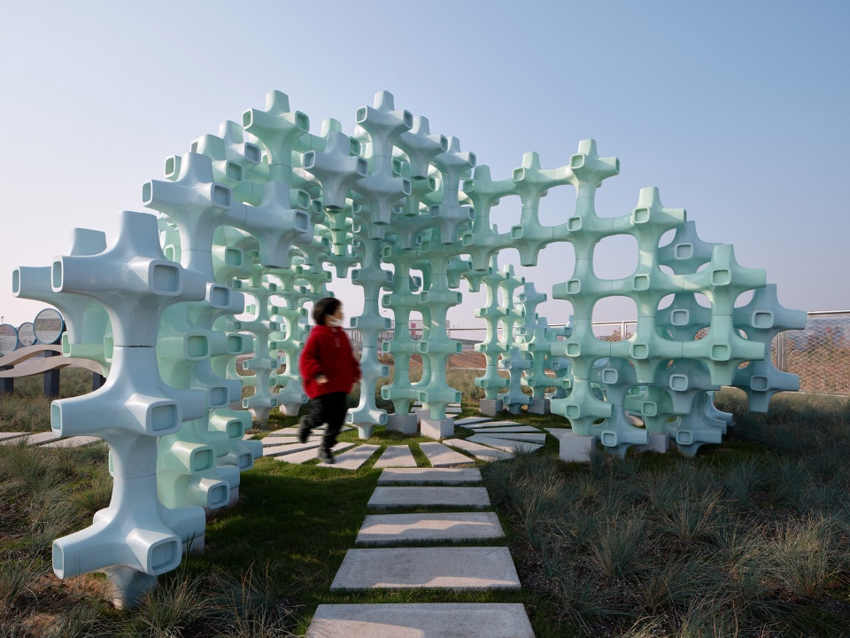 three ecological pavilions by the sea by hcch studio