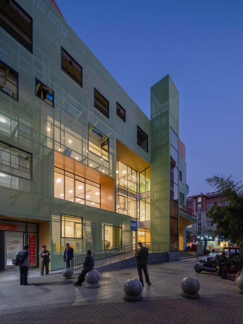 the qinghuayuan intergenerational community center renovation by atelier xi