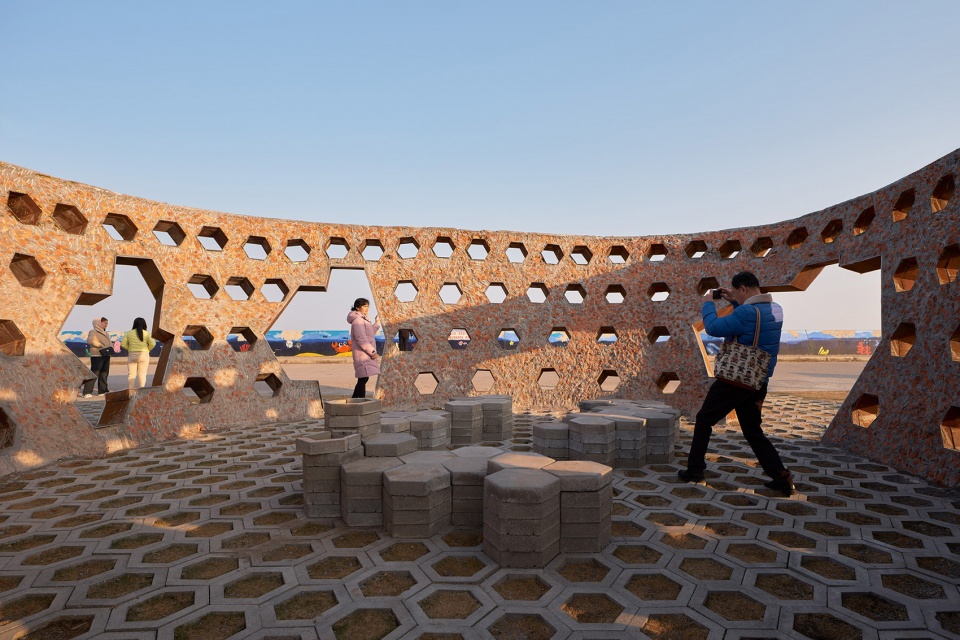 three ecological pavilions by the sea by hcch studio