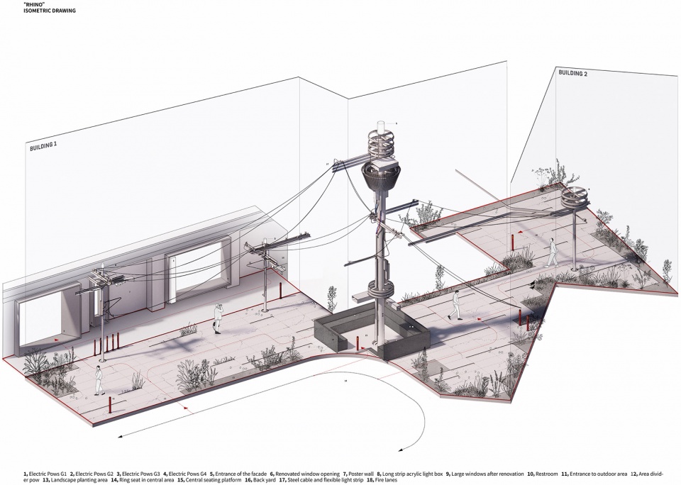 rhino installation by objectsgroup