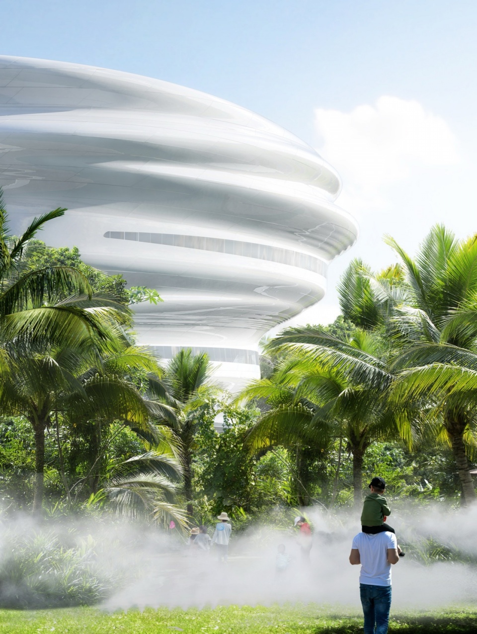 MAD Hainan Science and Technology Museum architecture with nature