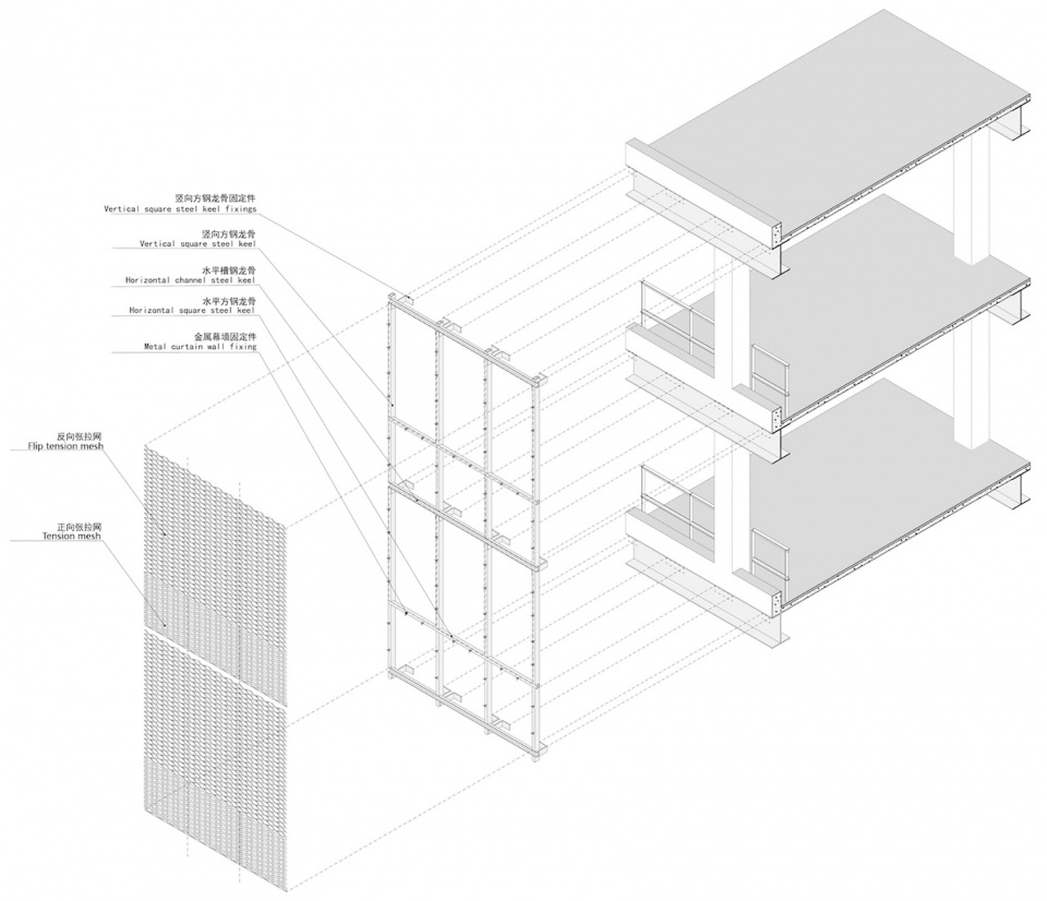 MAT 歌尔停车楼 幕墙单元 parking box goer optics parking building by mat office