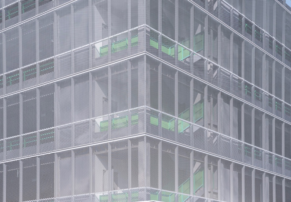 MAT 歌尔停车楼 楼梯间转角细部 parking box goer optics parking building by mat office