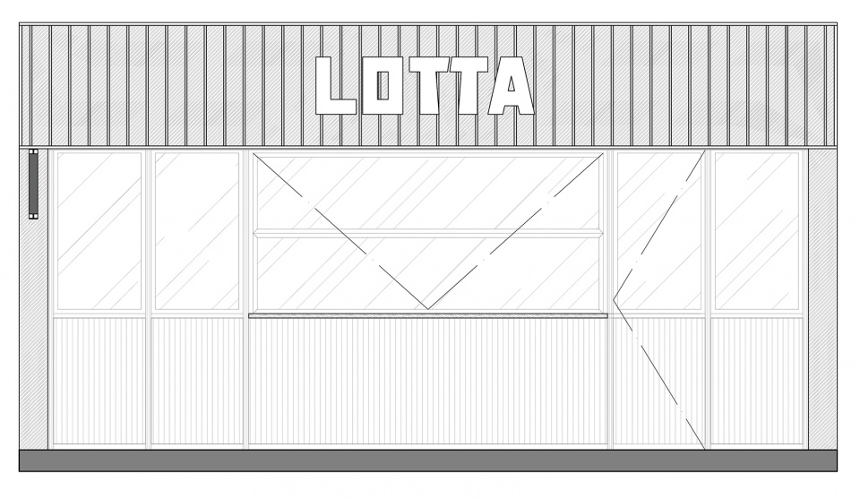 elevation lotta cangsong store renovation by ruhaus studio