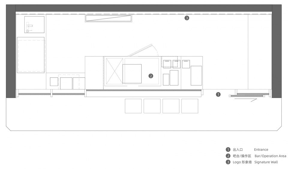floor plan lotta cangsong store renovation by ruhaus studio