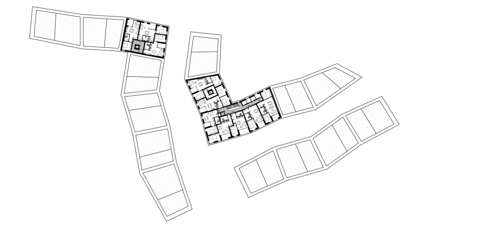 plan 5 平面图5 clos du bourg aigle urban renovation by lemanarc sa