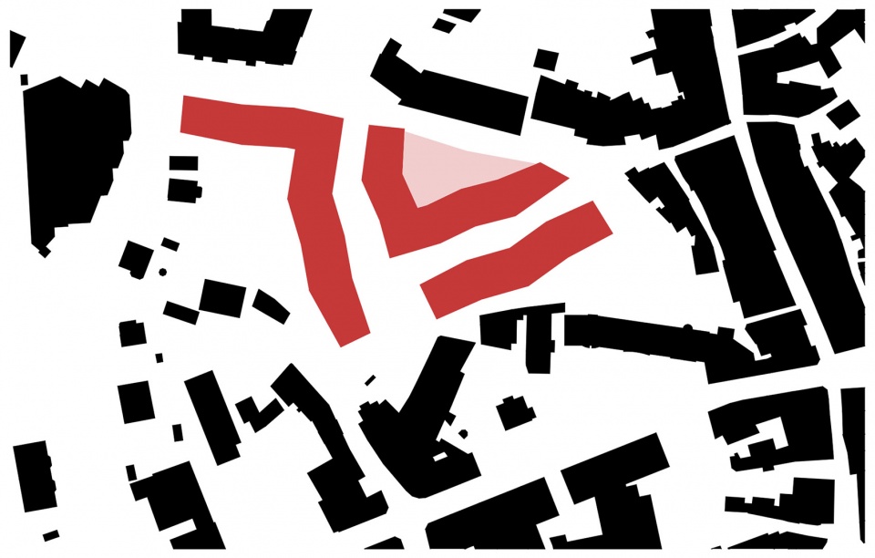 plan situation 城市肌理 clos du bourg aigle urban renovation by lemanarc sa