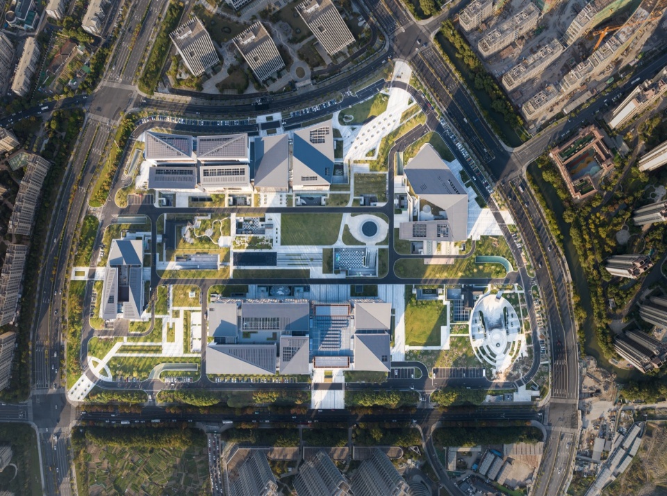 之江文化中心鸟瞰 Zhijiang Cultral Center Birdview ©️RAWVISION studio