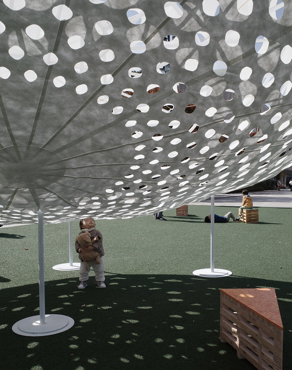 volvo circle pavilion by studio heech