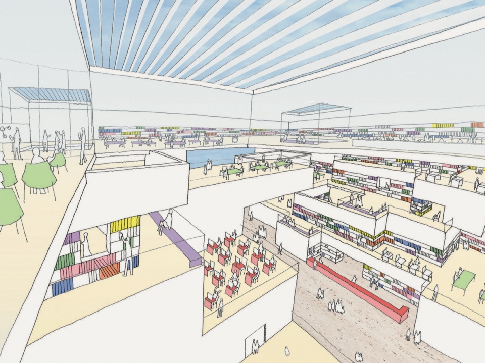 Tianjin Library by Riken Yamamoto