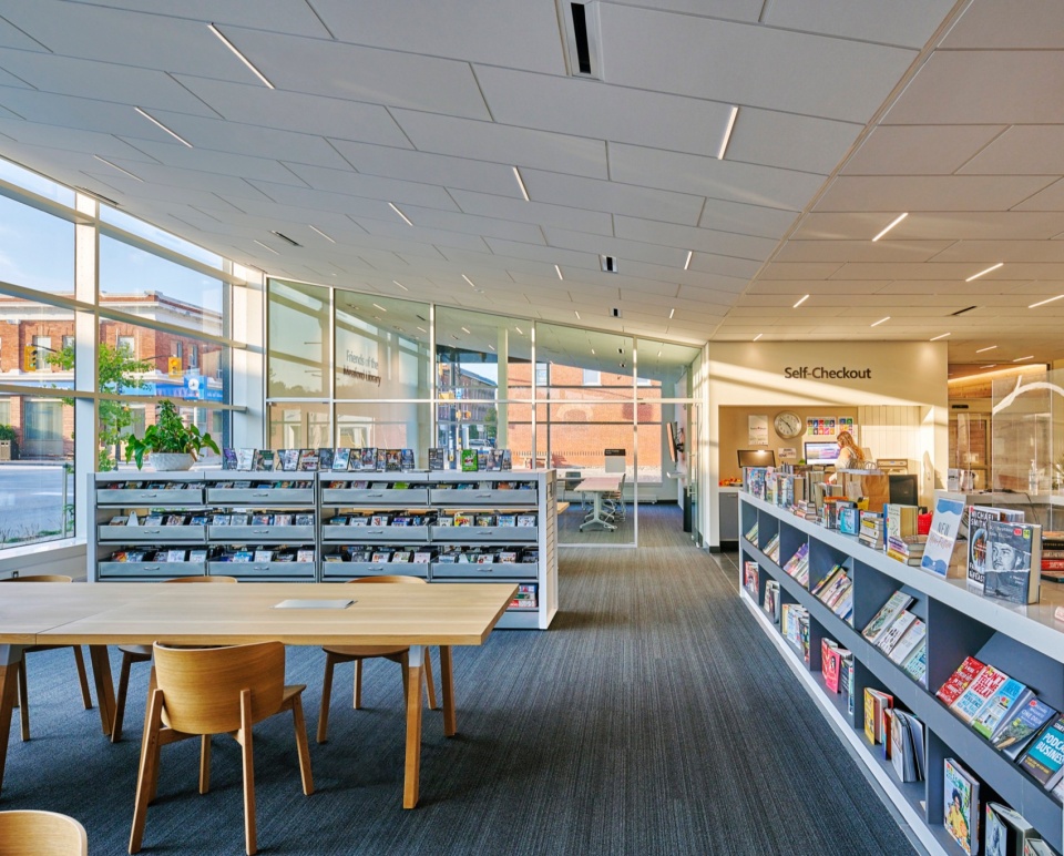meaford public library by lga architectural partners