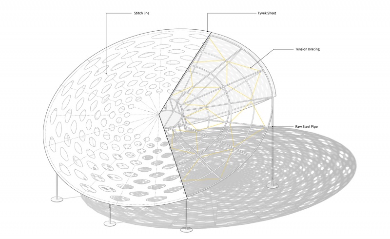 volvo circle pavilion by studio heech