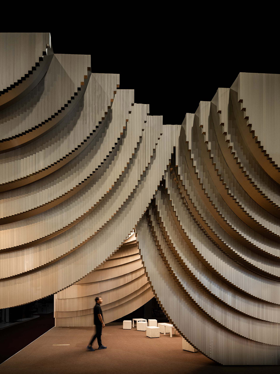 aluminum grotto and public ground by has design and research