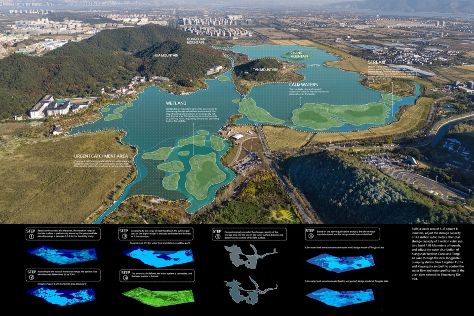 ecological restoration of tongjian lake park