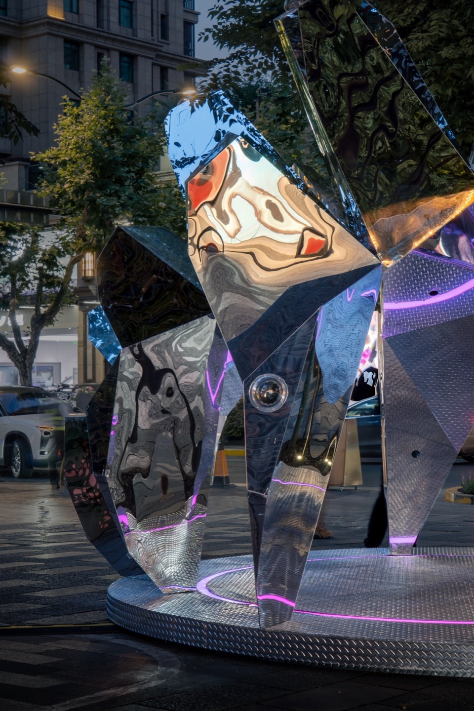 City Kaleidoscope Mirror Flower Fate