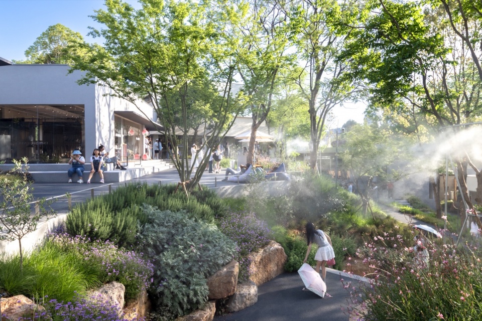 cpis new retail cluster landscape design by yudao landscape design