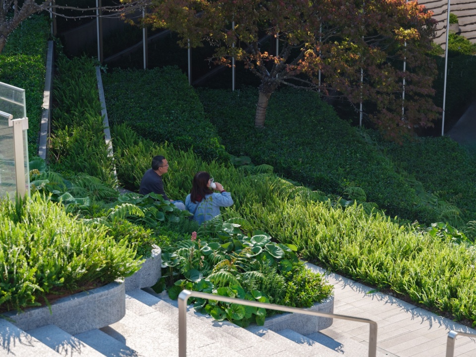 the mixc wuxi binhu landscape design by pland