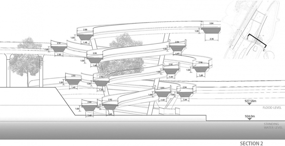G Clef Bridge by ZZHK Architects