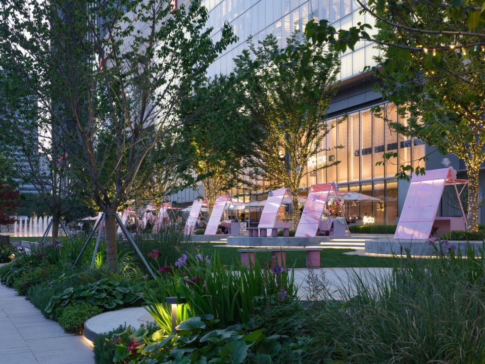 the mixc wuxi binhu landscape design by pland