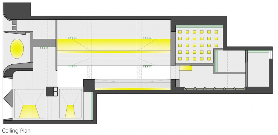 天花平面 Ceiling Plan origami bar by tens atelier