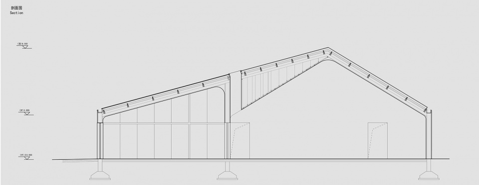 剖面 01 miho auditorium by xl design atelier