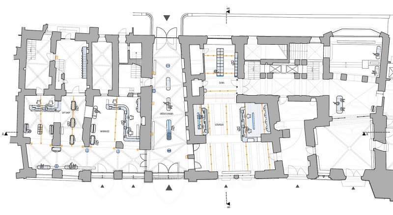 the old town halls ground floor interior by studio olgoj chorchoj